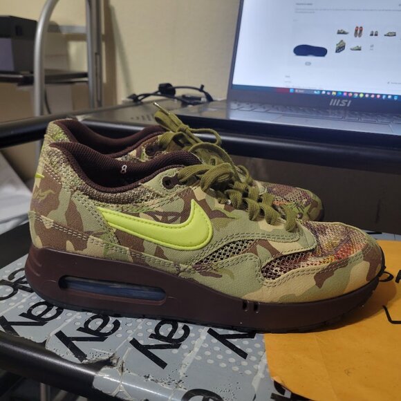 Nike Air Max 1 '86 OG Camo BW Big Window Bubble FN8358-200 8 Earth Brown Green - Picture 4 of 16
